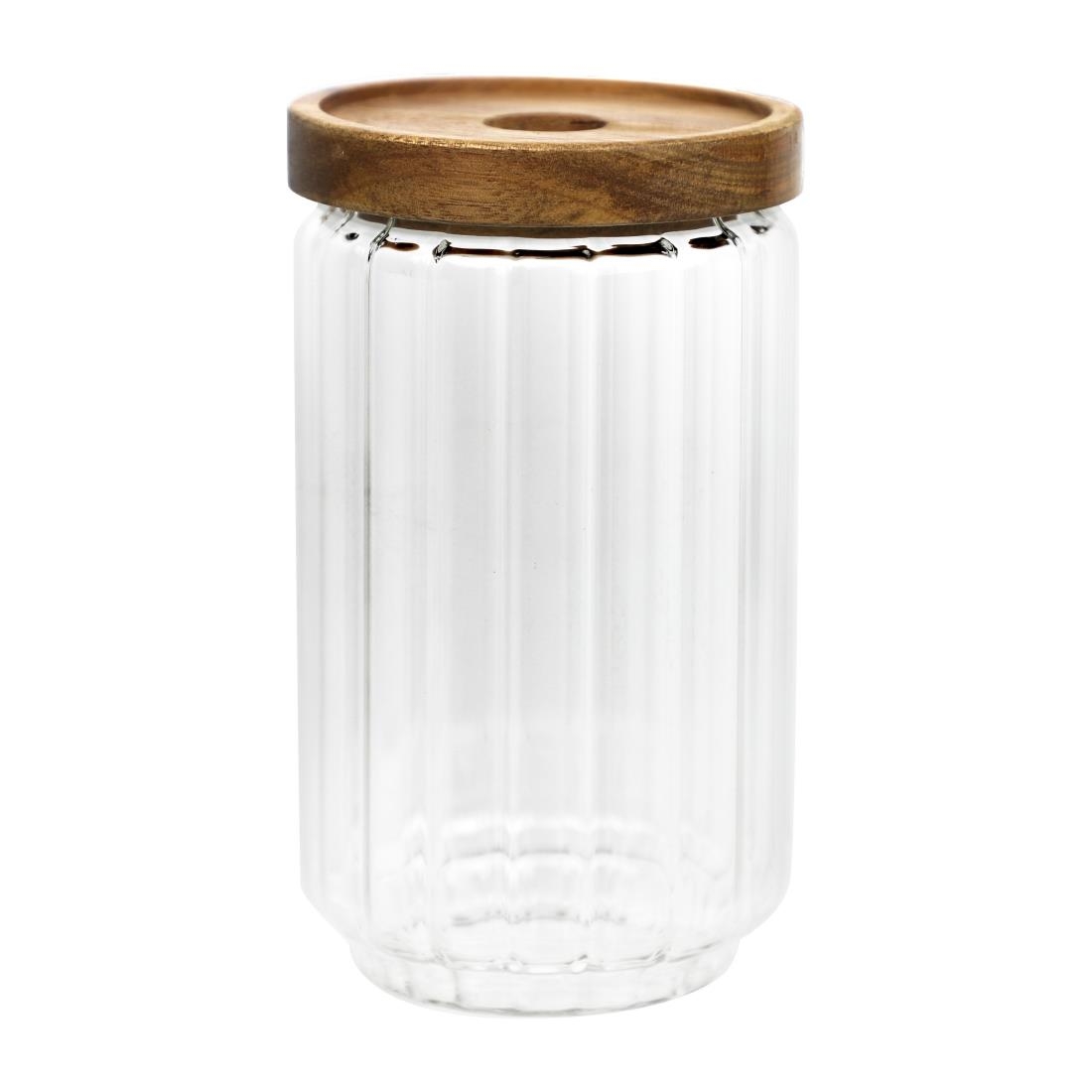 ARTBAR Condiment Jars and Wooden Lids 650ml 12 Pack (JK842)