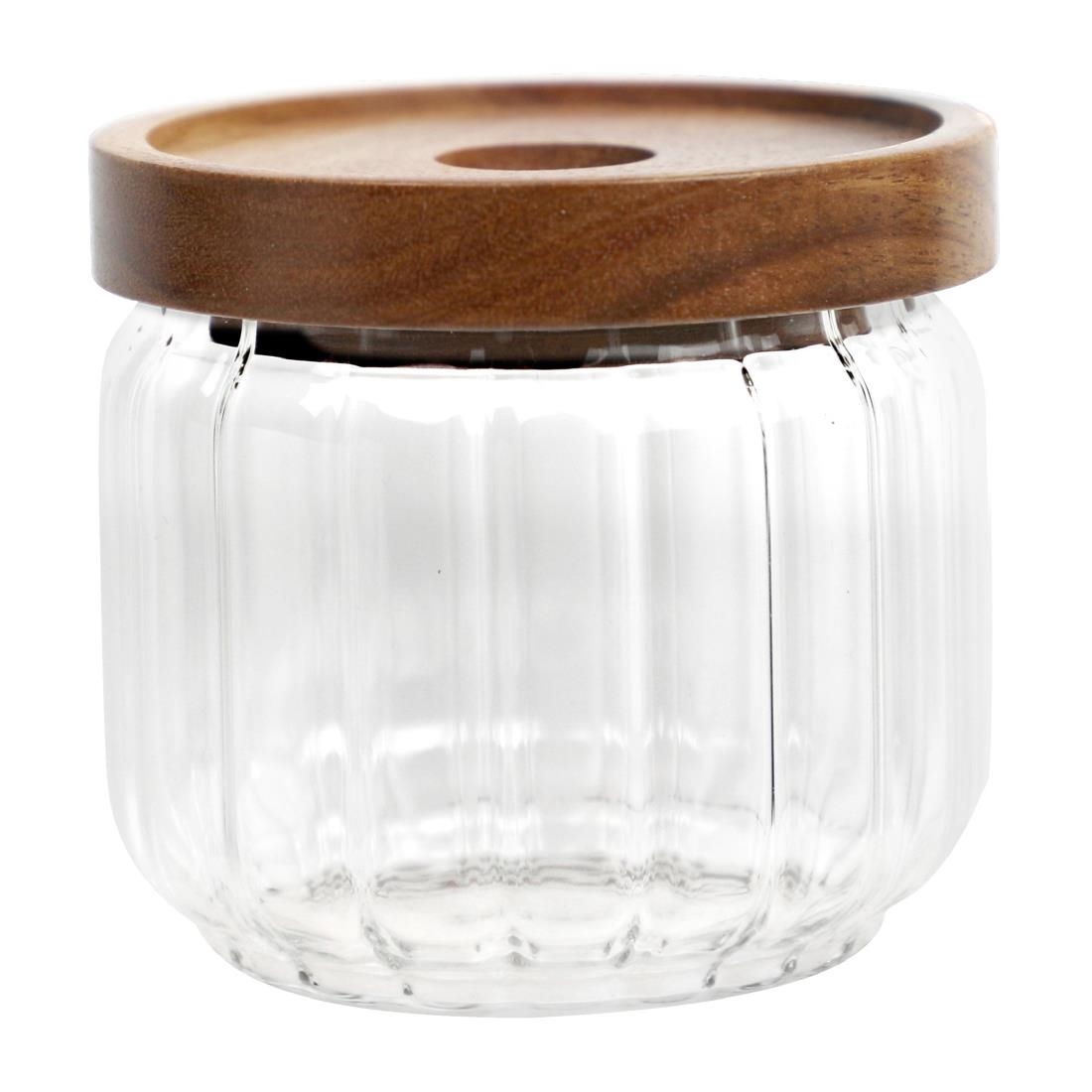 ARTBAR Condiment Jars and Wooden Lids 390ml 24 Pack (JK844)