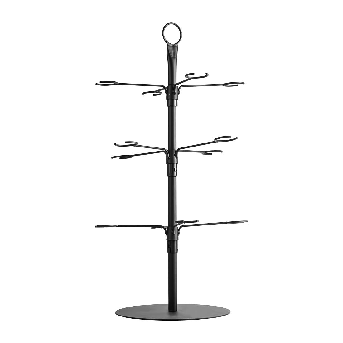 ARTBAR 12 Glass Cocktail Tree Black (JK845)