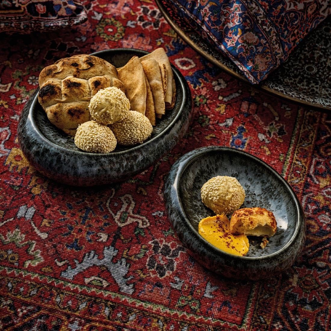 Playground Blue Pearl Oval Bowls 180x140mm (JK848)