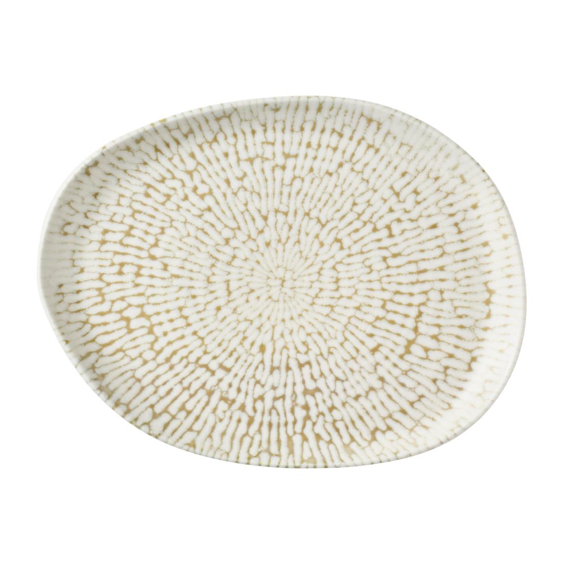 Churchill Cascade Natural Oblong Plates Taupe 260x200mm 6 Pack (JM010)