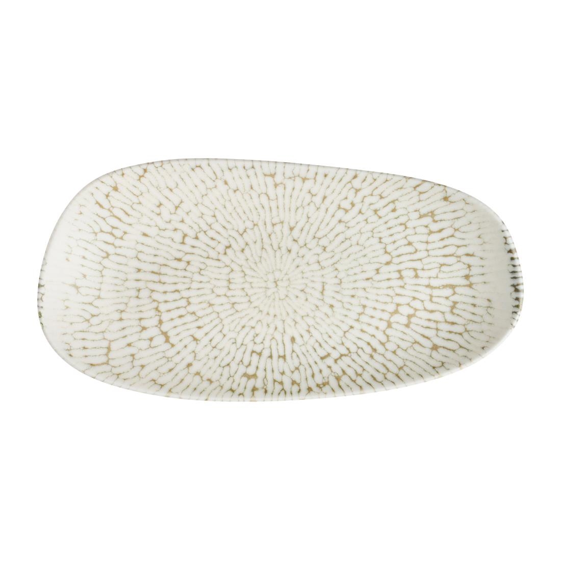 Churchill Cascade Opal Oblong Plates Taupe 300x150mm 12 Pack (JM014)