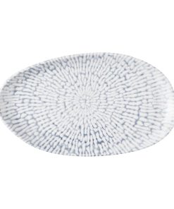 Churchill Cascade Natural Oblong Plates Indigo 260x150mm 6 Pack (JM026)