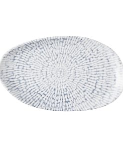 Churchill Cascade Natural Oblong Plates Indigo 220x130mm 6 Pack (JM027)