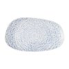 Churchill Cascade Opal Oblong Plates Indigo 260x150mm 12 Pack (JM030)