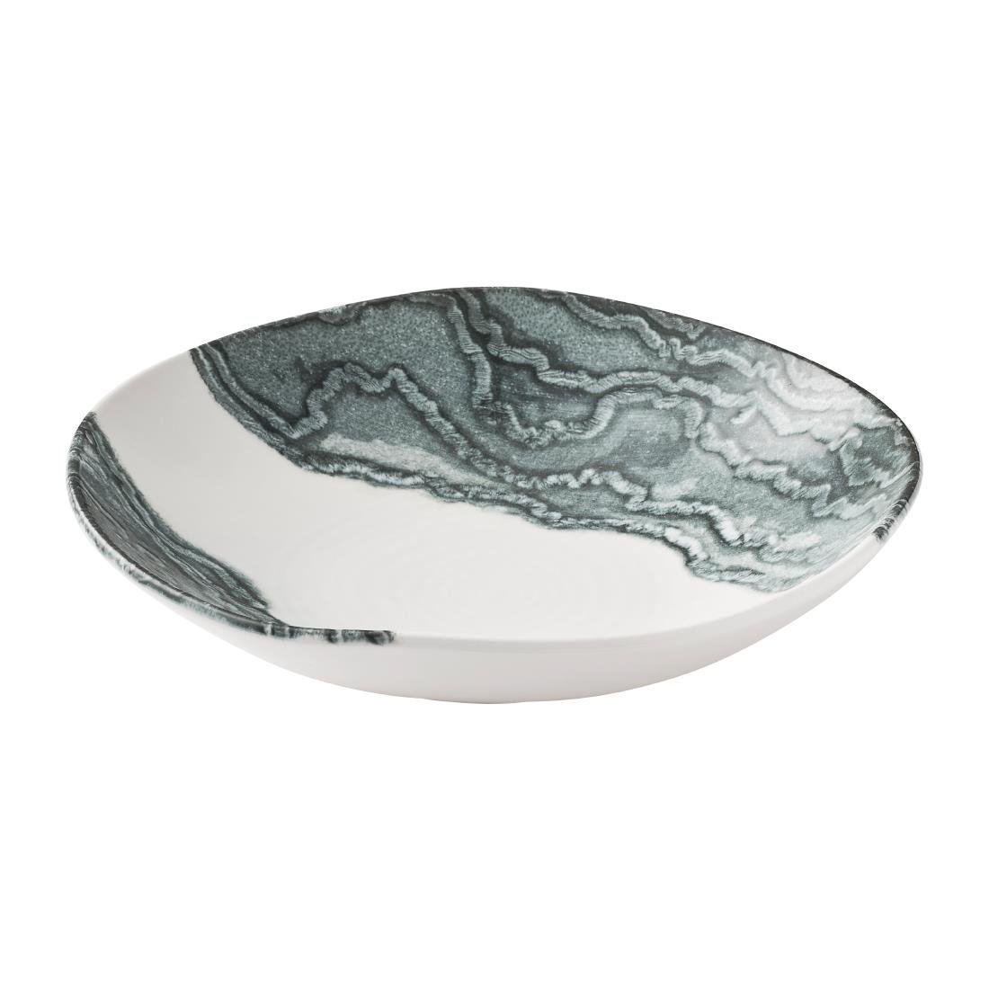 Churchill Organic Coupe Bowls Black 220mm 6 Pack (JM033)