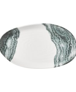 Churchill Tide Organic Platters Black 260x150mm 6 Pack (JM035)