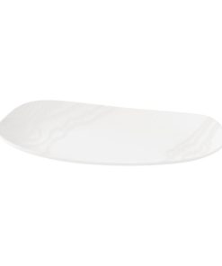 Churchill Tide Organic Oblong Plates White Opal 350x185mm 6 Pack (JM050)
