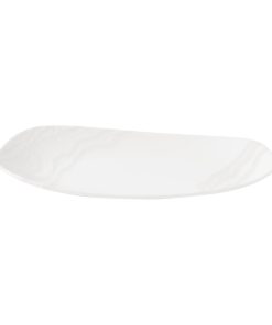 Churchill Tide Organic Oblong Plates White Opal 300x150mm 12 Pack (JM051)