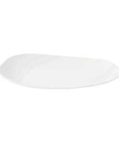 Churchill Tide Organic Oblong Plates White Opal 260x150mm 12 Pack (JM052)
