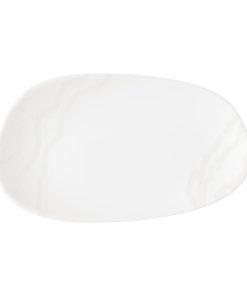Churchill Tide Organic Oblong Plates White Opal 220x130mm 12 Pack (JM053)