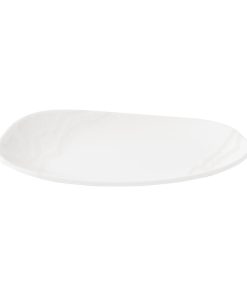 Churchill Tide Organic Oblong Plates White Opal 220x130mm 12 Pack (JM053)