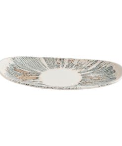 Churchill Lyra Organic Oblong Plates Pink Opal 260x150mm 12 Pack (JM064)