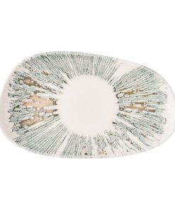 Churchill Lyra Organic Oblong Plates Pink Opal 220x150mm 12 Pack (JM065)