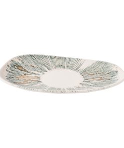 Churchill Lyra Organic Oblong Plates Pink Opal 220x150mm 12 Pack (JM065)