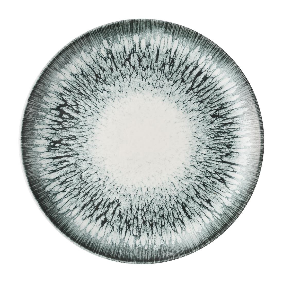 Churchill Lume Coupe Plates Black 288mm 12 Pack (JM106)