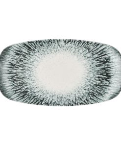 Churchill Inked Lume Oblong Platters Black 355x189mm 6 Pack (JM112)