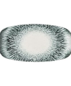 Churchill Inked Lume Oblong Platters Black 298x153mm 12 Pack (JM113)