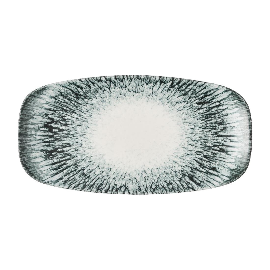 Churchill Inked Lume Oblong Platters Black 298x153mm 12 Pack (JM113)