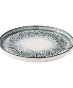 Churchill Inked Lume Walled Plates Black 260mm 6 Pack (JM117)