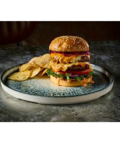 Churchill Inked Lume Walled Plates Black 260mm 6 Pack (JM117)