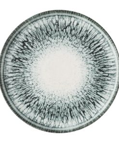 Churchill Inked Lume Walled Plates Black 157mm 6 Pack (JM119)