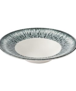 Churchill Inked Lume Wide Rim Bowls Black 240mm 12 Pack (JM121)