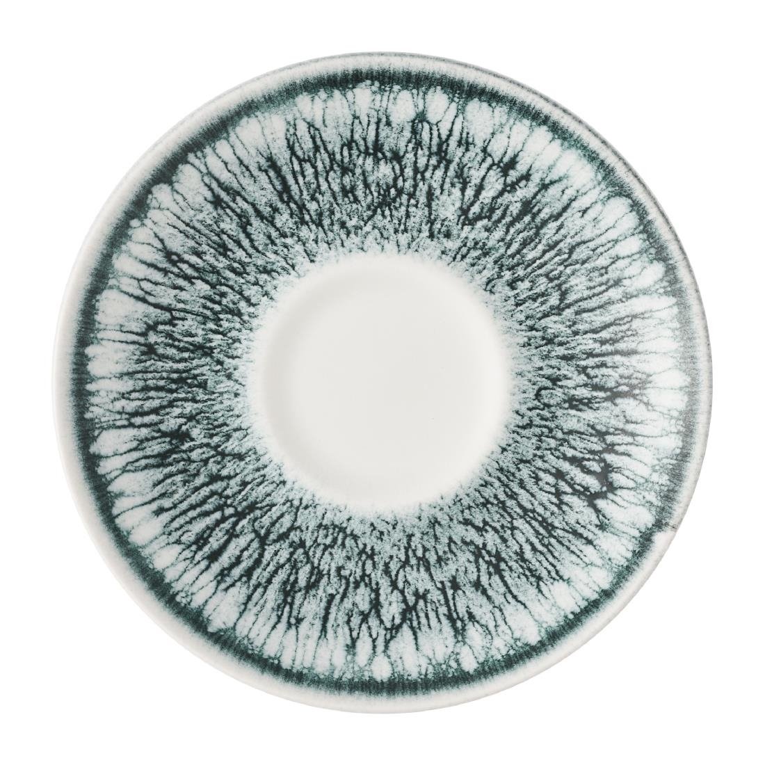 Churchill Inked Lume Saucers Black 118mm 12 Pack (JM126)