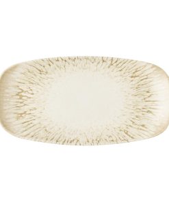 Churchill Inked Lume Oblong Platters Natural 298x153mm 12 Pack (JM134)