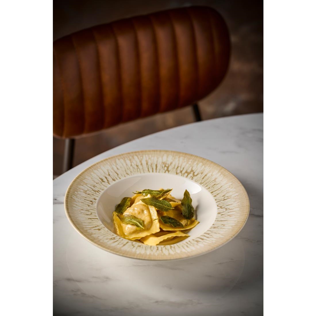 Churchill Inked Lume Wide Rim Bowls Natural 240mm 12 Pack (JM142)