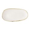 Churchill Stonecast Opal Oblong Plates Barley White 300x150mm 12 Pack (JM149)