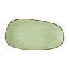 Churchill Stonecast Opal Oblong Plates Sage Green 350x185mm 6 Pack (JM160)
