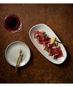 Churchill Opal Platters White 300x150mm 12 Pack (JM173)