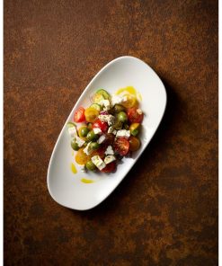 Churchill Opal Platters White 220x130mm 12 Pack (JM175)