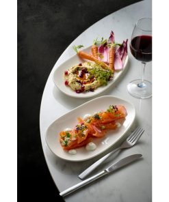 Churchill Opal Platters White 220x130mm 12 Pack (JM175)