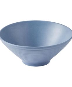 Churchill Emerge Melamine Medium Rippled Bowls Oslo Blue 227mm 6 Pack (JM178)