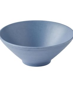 Churchill Emerge Melamine Small Rippled Bowl Oslo Blue 200mm 6 Pack (JM179)