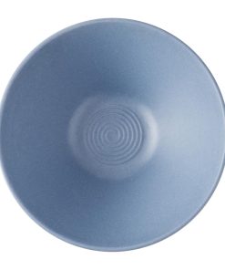 Churchill Emerge Melamine Small Rippled Bowl Oslo Blue 200mm 6 Pack (JM179)