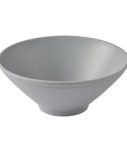 Churchill Emerge Melamine Medium Rippled Bowls Seattle Grey 227mm 6 Pack (JM180)