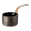 Utopia Vintage Steel Mini Saucepans Black 70mm 6 Pack (JM302)