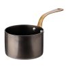 Utopia Vintage Steel Mini Saucepans Black 90mm 6 Pack (JM303)