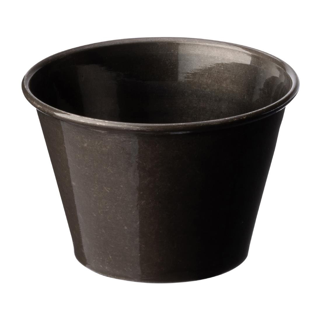 Utopia Vintage Steel Ramekins Black 70ml 24 Pack (JM308)