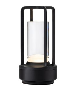 Utopia Cuba LED Cordless Table Lamps Black 175mm 6 Pack (JM310)