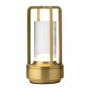 Utopia Cuba LED Cordless Table Lamps Brushed Gold 175mm 6 Pack (JM311)