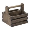 Utopia Small Rustic Wooden Table Caddy 2 Pack (JM322)