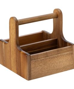 Utopia Small Wooden Table Caddy 2 Pack (JM325)