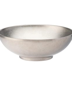 Utopia Artemis Double Walled Bowls Rumbled Steel 180mm 6 Pack (JM356)