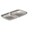 Utopia Artemis Double Dip Trays Rumbled Steel 155x90mm 12 Pack (JM361)