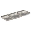 Utopia Artemis Triple Dip Trays Rumbled Steel 225x90mm 12 Pack (JM362)