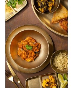 Utopia Artemis Double Walled Bowls Rumbled Gold 180mm 6 Pack (JM364)